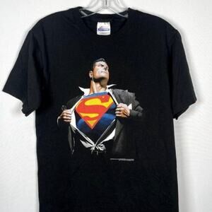 Vintage 1998 Hanes Superman DC COMICS Graphic T-Shirt Small